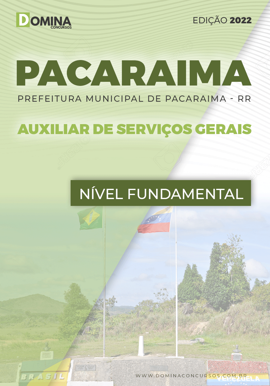 Apostila Câmara Pacaraima RR 2022 Auxiliar Serviço Gerais