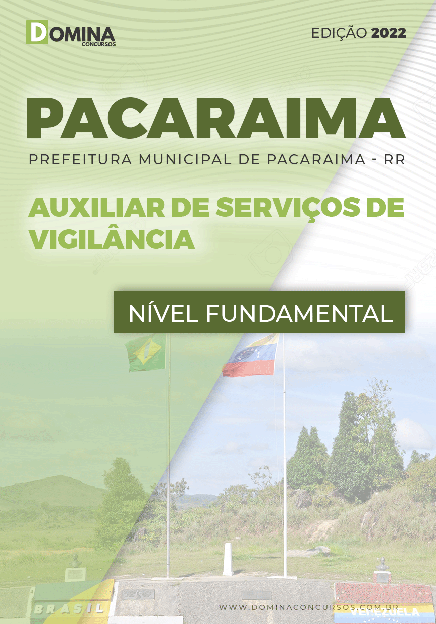 Apostila Câmara Pacaraima RR 2022 Auxiliar Serviço Vigilância