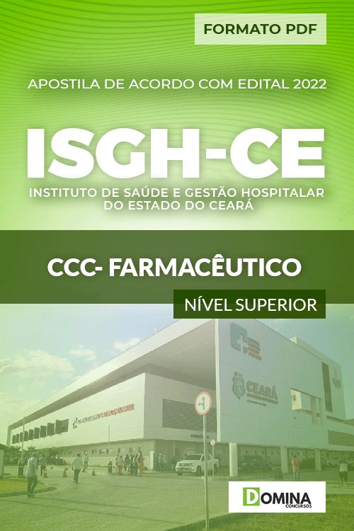 Apostila Digital Concurso ISGH CE 2022 Farmacêutico