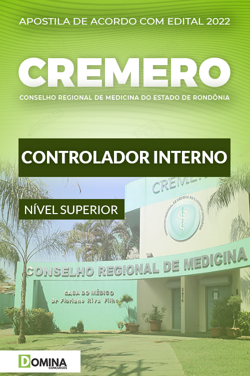 Apostila Concurso CREMERO RO 2022 Controlador Interno
