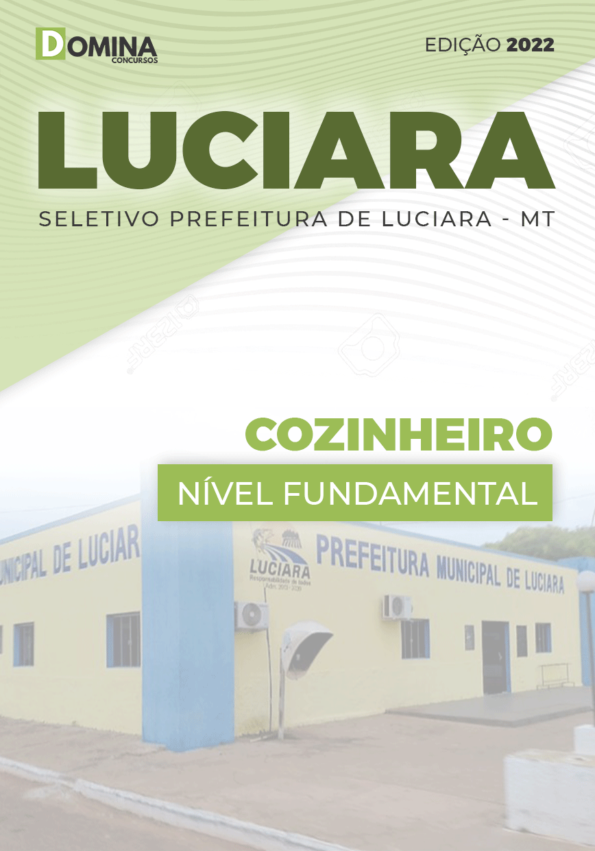 Apostila Digital Concurso Pref Luciara MT 2022 Cozinheiro