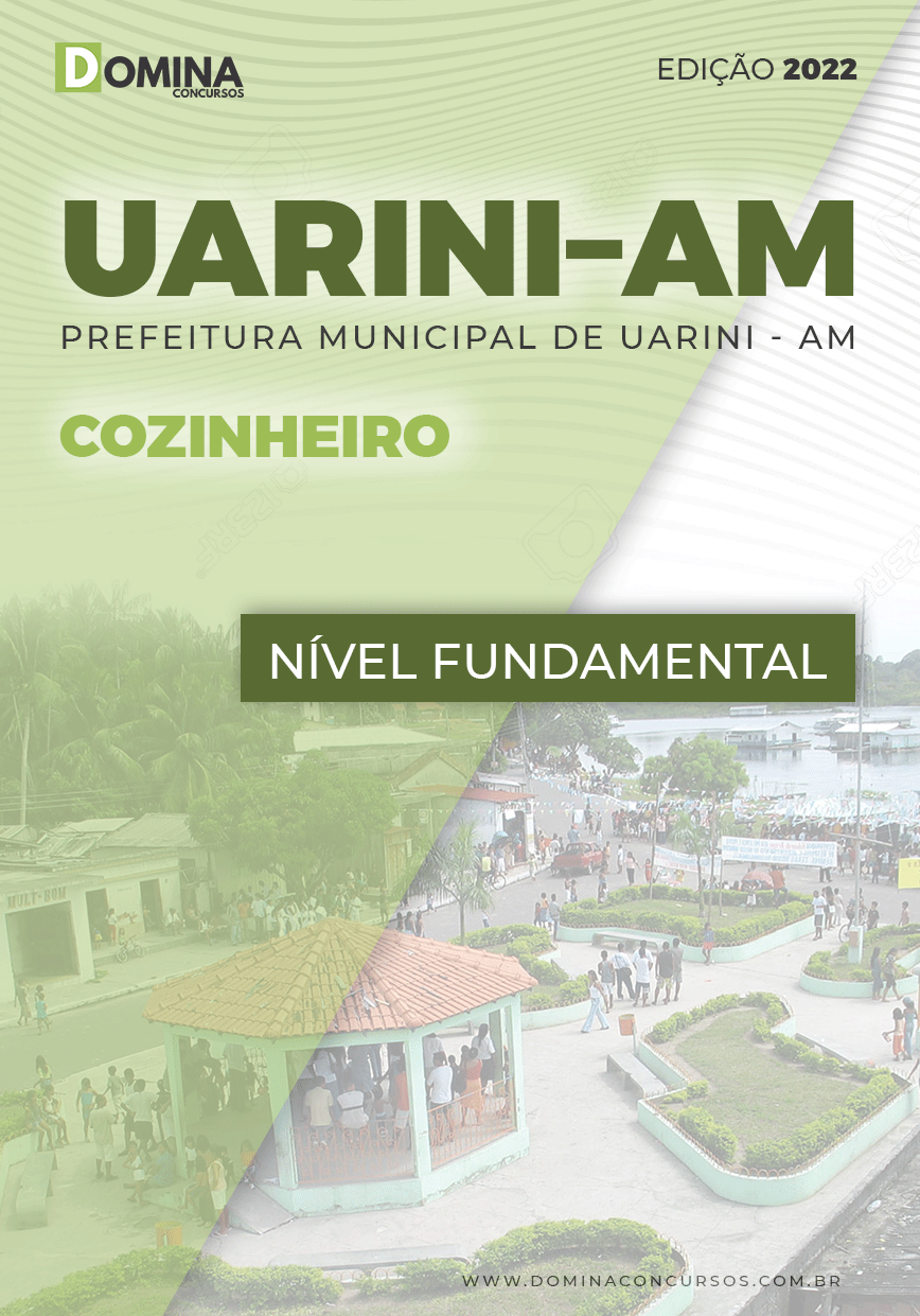 Apostila Digital Concurso Pref Uarini AM 2022 Cozinheiro