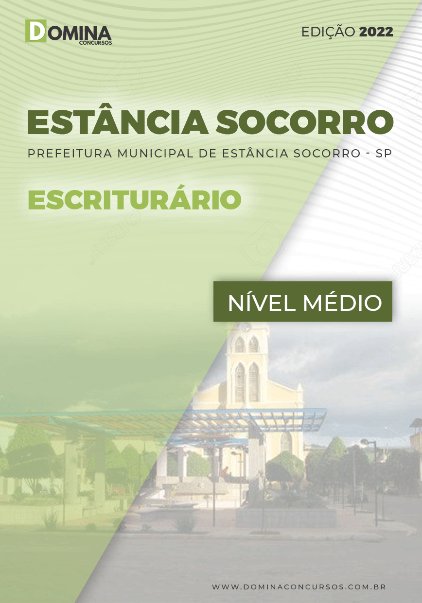 Apostila Digital Pref Estância Socorro SP 2022 Escriturário