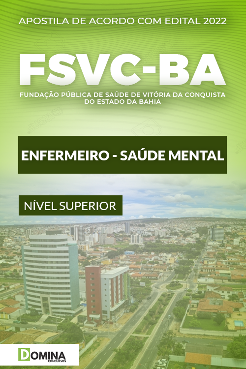 Apostila Digital FSVC BA 2022 Enfermeiro Saúde Mental