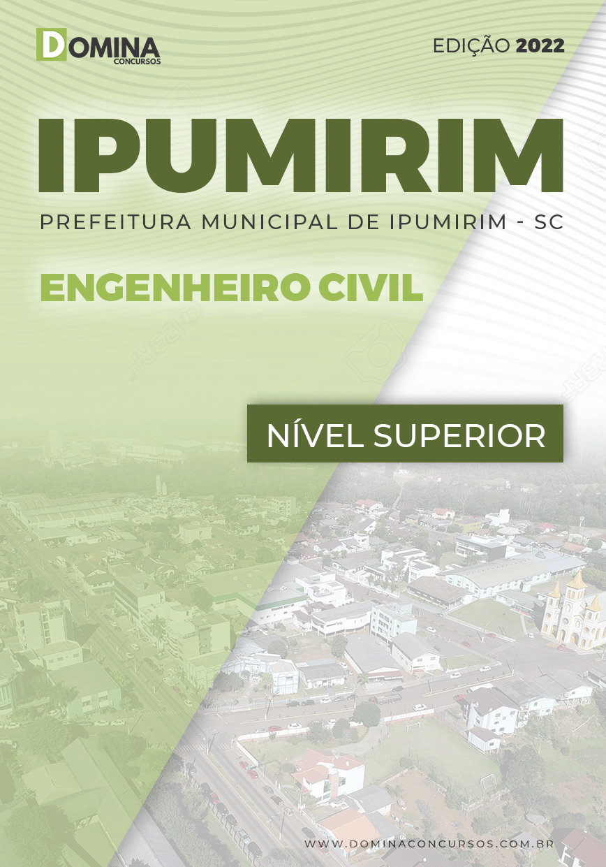 Apostila Digital Pref Ipumirim SC 2022 Engenheiro Civil