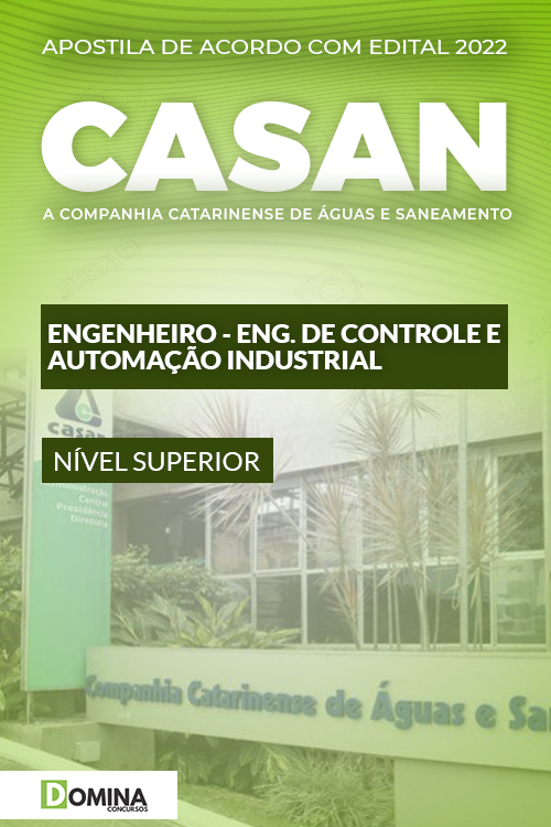Apostila CASAN 2022 Engenheiro Controle Automação Industrial