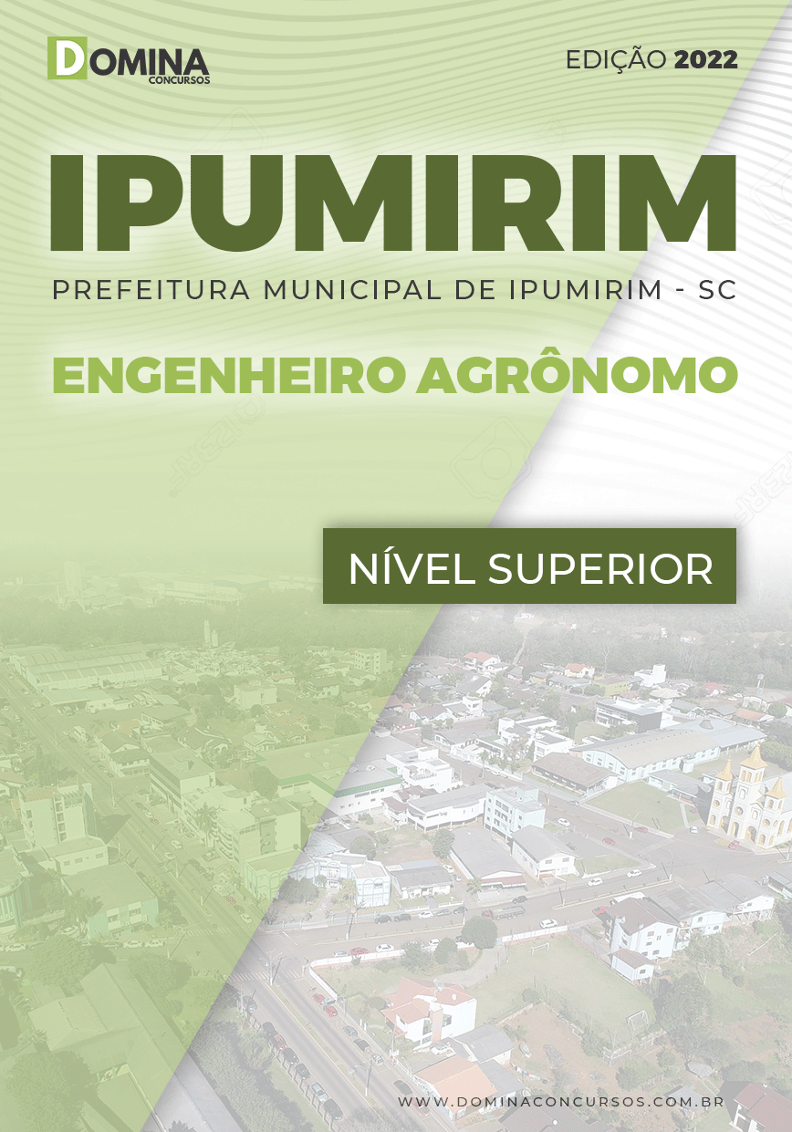 Apostila Pref Ipumirim SC 2022 Engenheiro Agrônomo