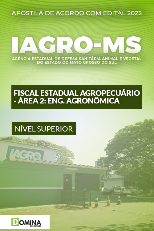 Apostila IAGRO MS 2022 Fiscal Est. Agrop. Eng. Agronômica