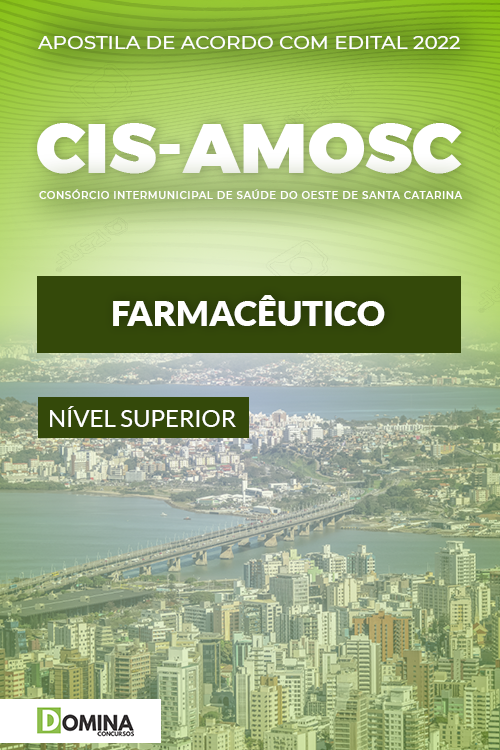 Apostila Digital Concurso CIS AMOSC 2022 Farmacêutico