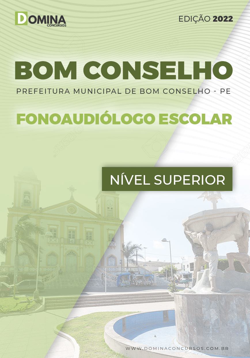 Apostila Pref Bom Conselho PE 2022 Fonoaudiólogo Escolar
