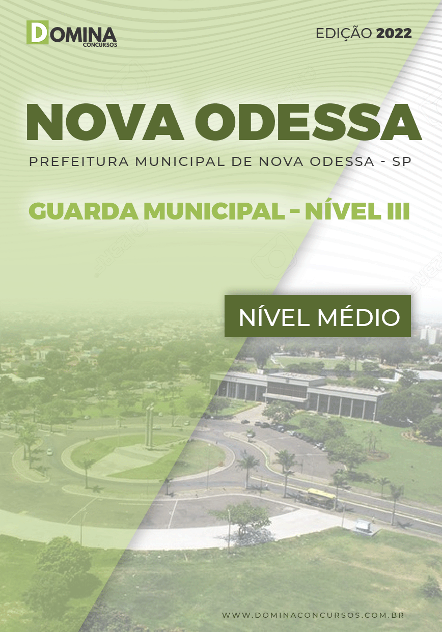 Apostila Pref Nova Odessa SP 2022 Guarda Municipal III