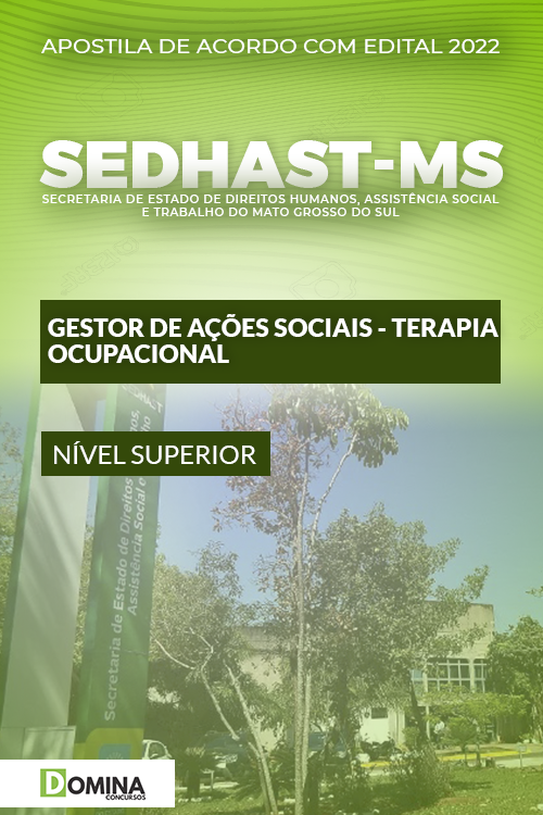 Apostila SEDHAST MS 2022 Gestor Soc. Terap. Ocupacional