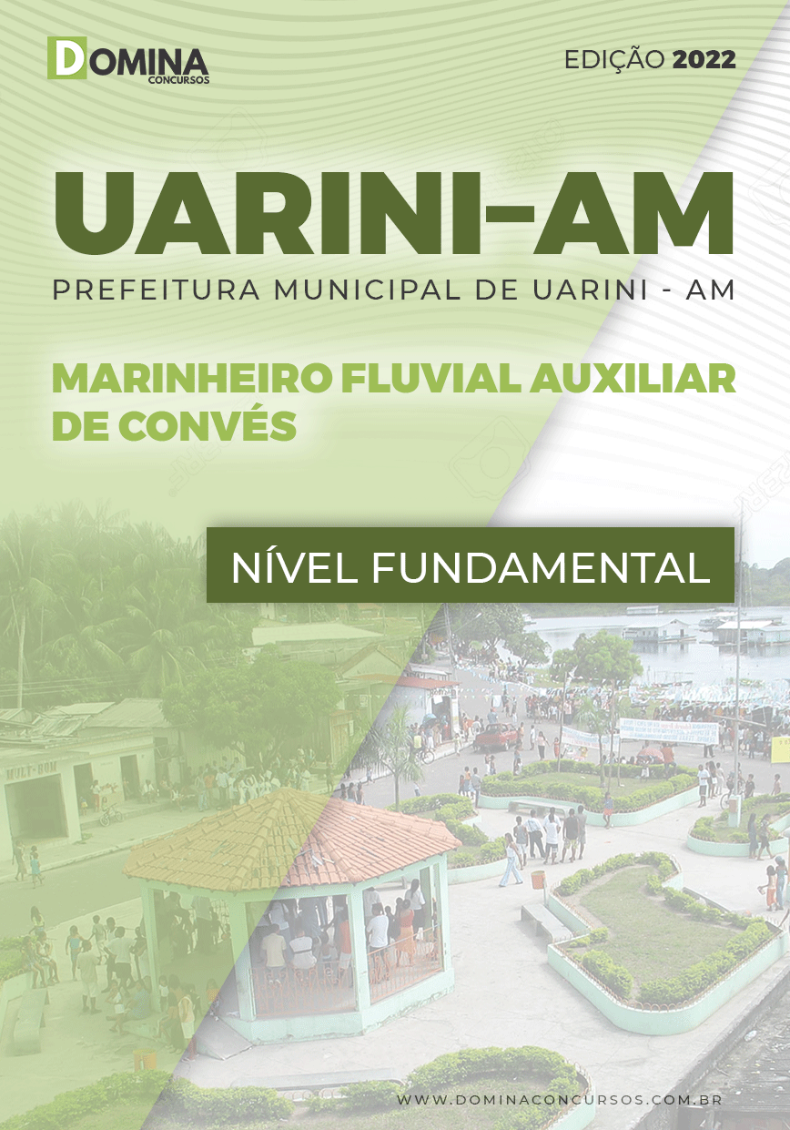 Apostila Pref Uarini AM 2022 Marinheiro Fluvial Aux. Convés