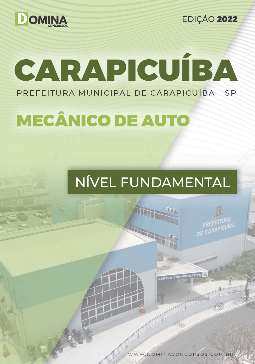 Apostila Digital Pref Carapicuíba SP 2022 Mecânico Auto
