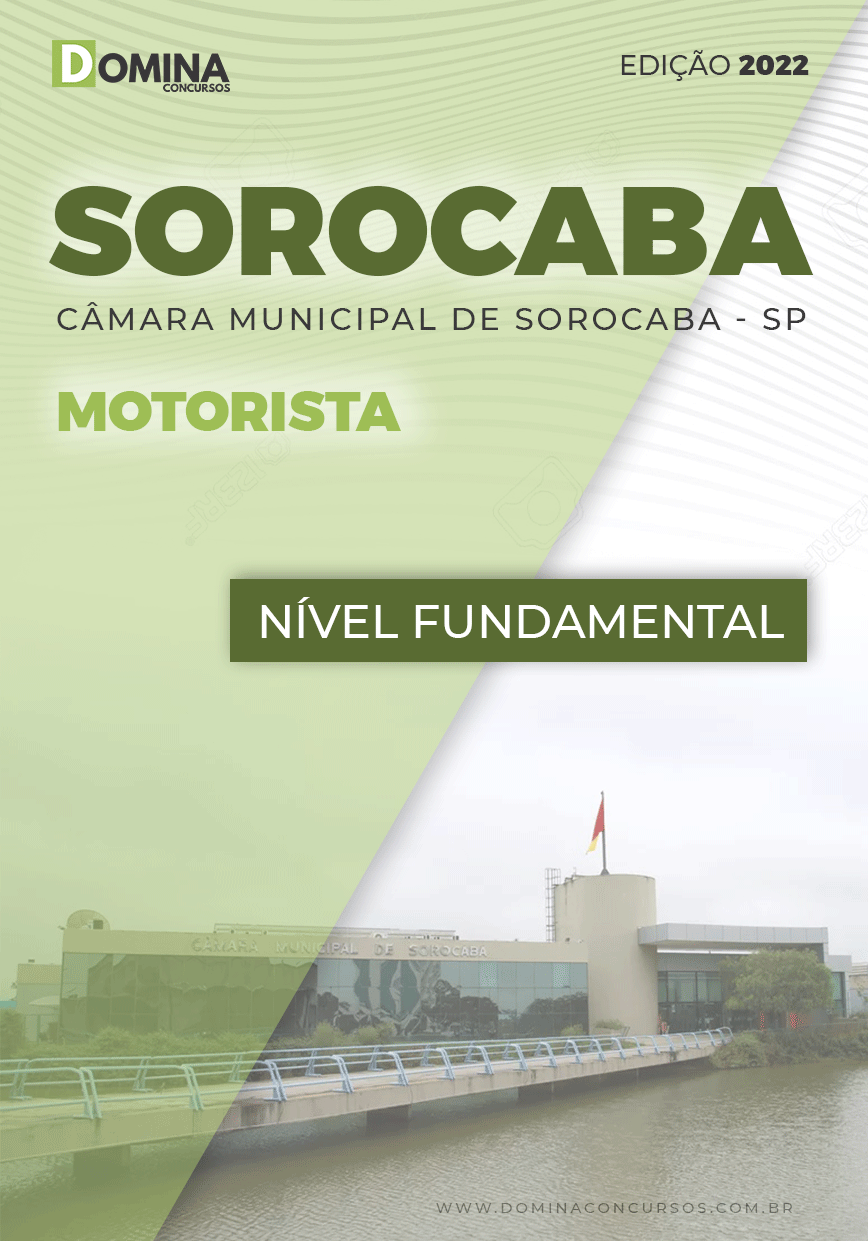 Apostila Concurso Câmara Soracaba SP 2022 Motorista
