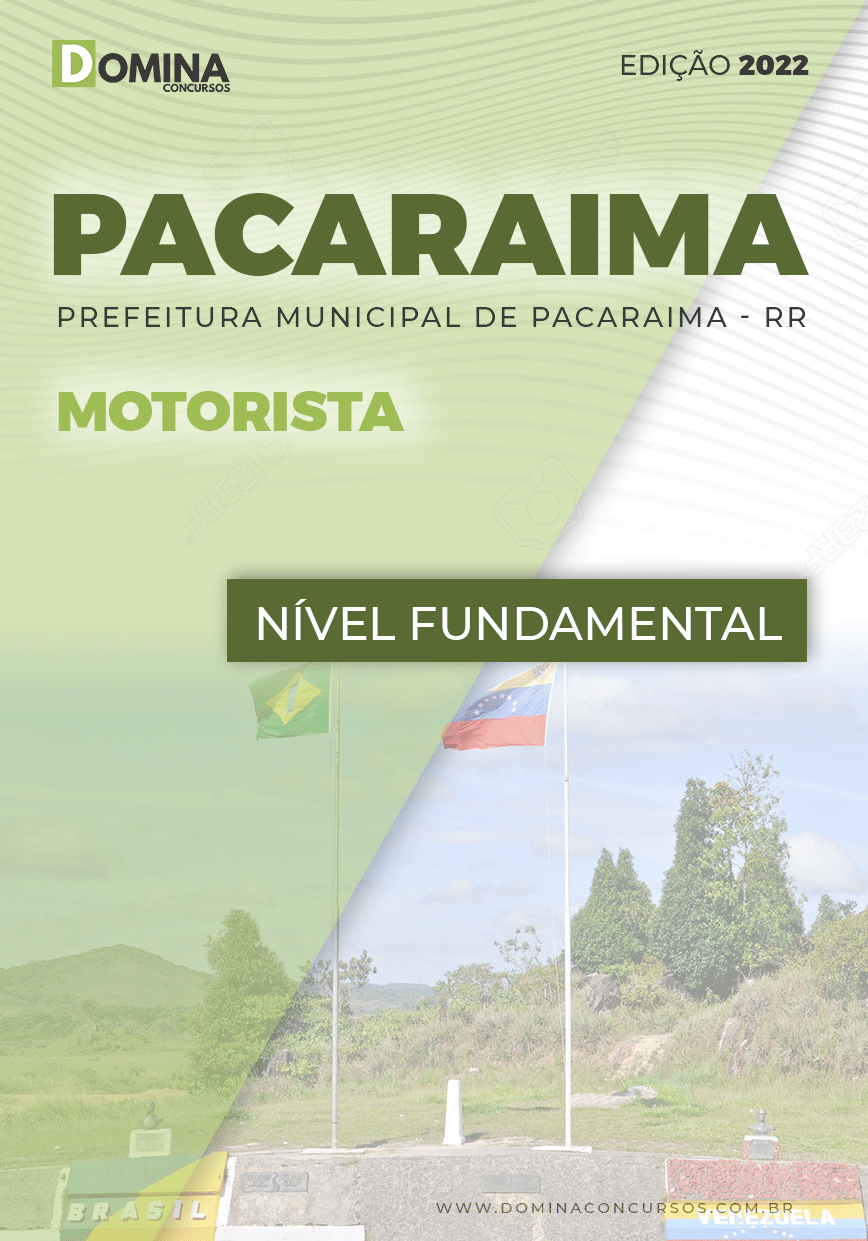 Apostila Digital Câmara Pacaraima RR 2022 Motorista