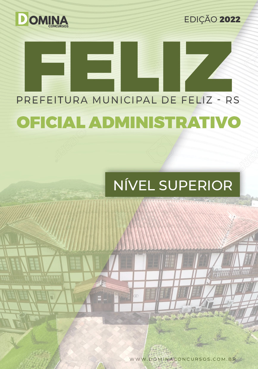 Apostila Concurso Pref Feliz RS 2022 Oficial Administrativo