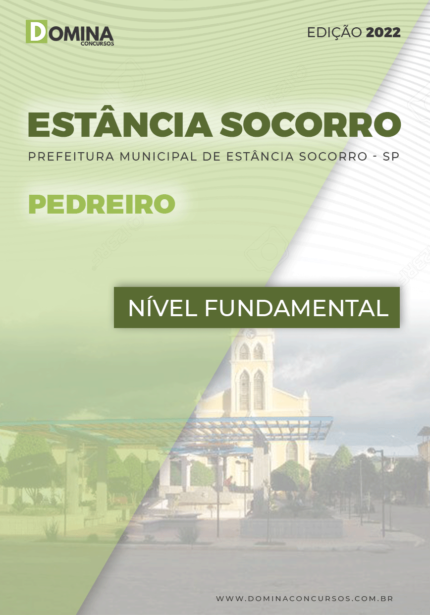 Apostila Digital Pref Estância Socorro SP 2022 Pedreiro