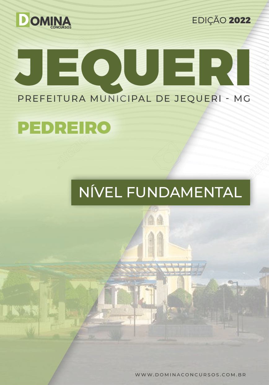Apostila Digital Concurso Pref Jequeri MG 2022 Pedreiro
