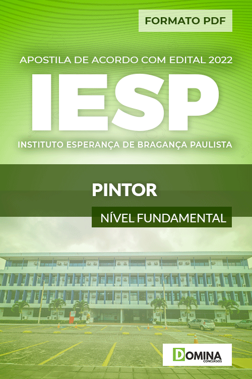 Apostila Digital Concurso Público IESP 2022 Pintor