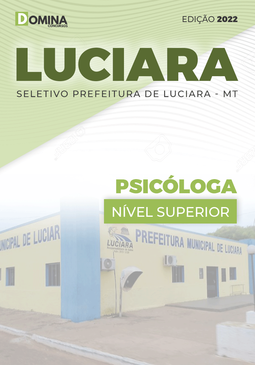 Apostila Digital Concurso Pref Luciara MT 2022 Psicólogo