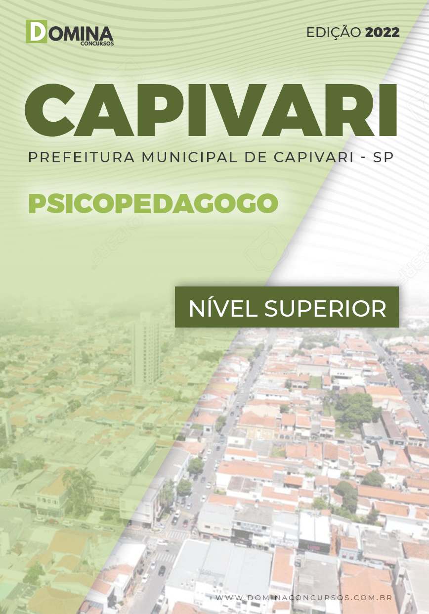 Apostila Digital Pref Capivari SP 2022 Psicopedagogo