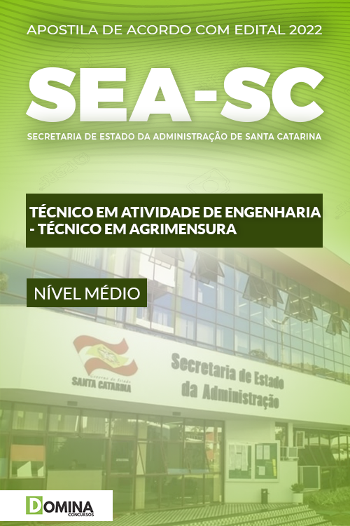 Apostila SEA SC 2022 Téc. Ativ. Eng. Técnico Agrimensura