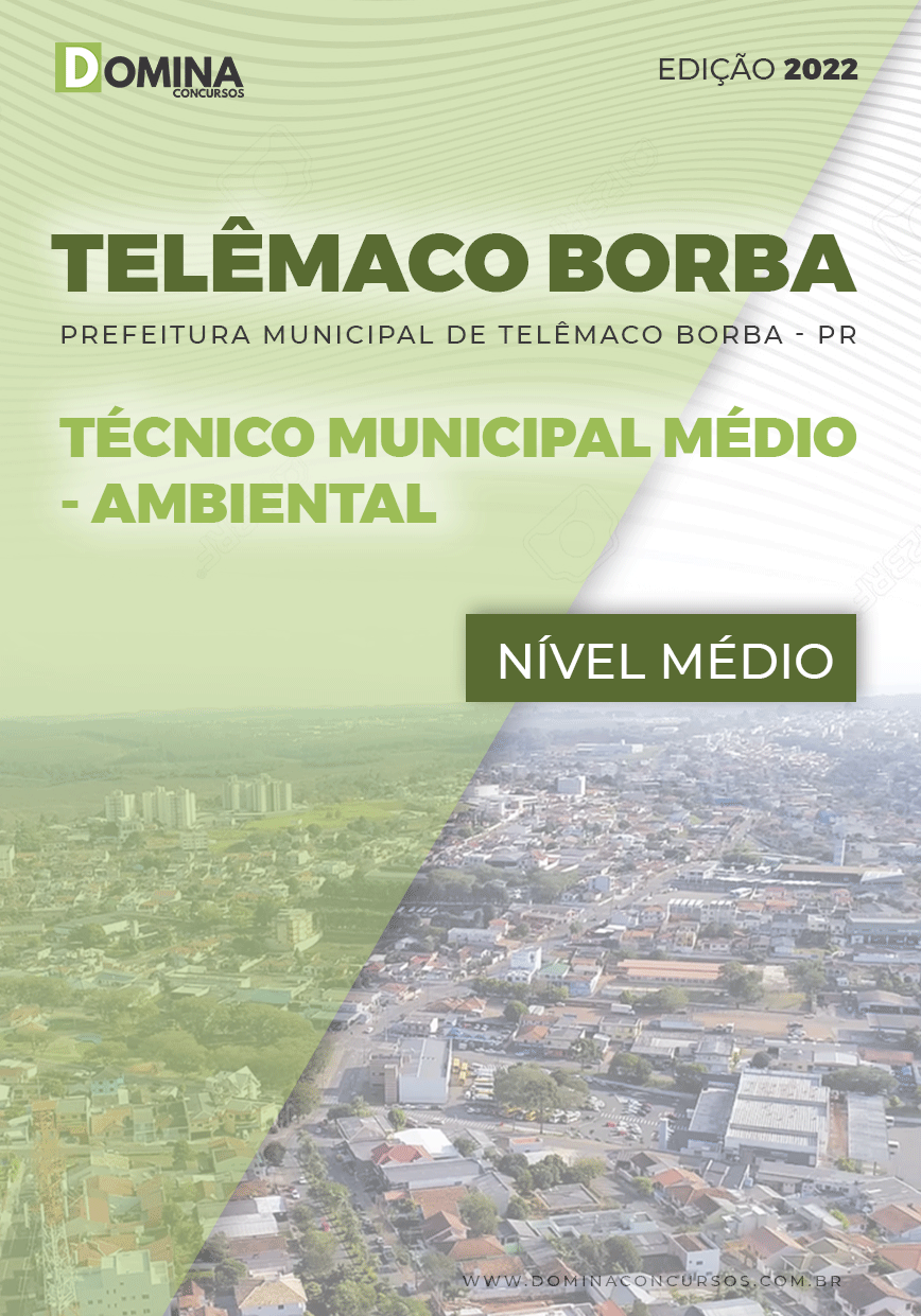 Apostila Pref Telêmaco Borba PR 2022 Téc. Meio Ambiental