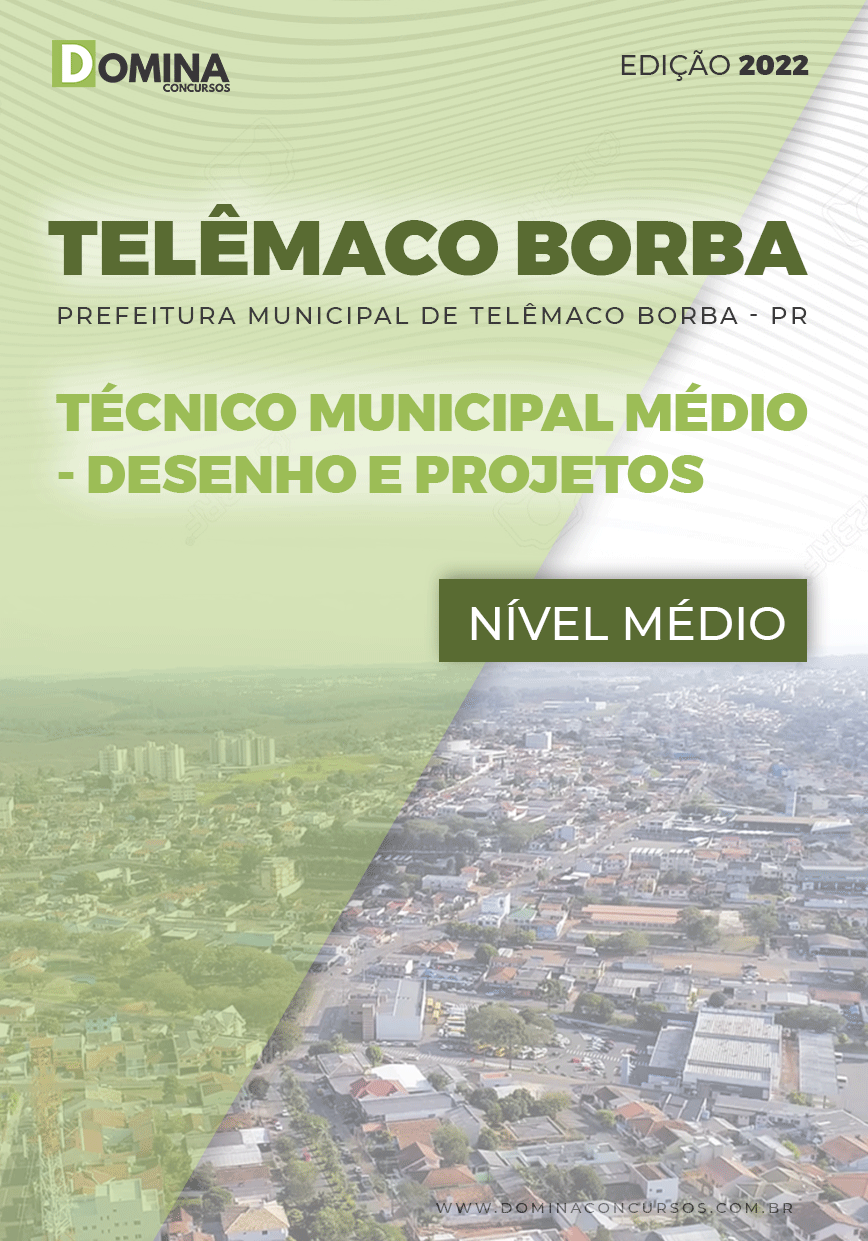 Apostila Pref Telêmaco Borba PR 2022 Téc. Desen. Projetos