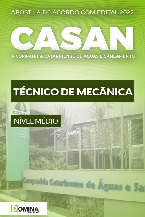 Apostila Concurso CASAN 2022 Técnico de Mecânica