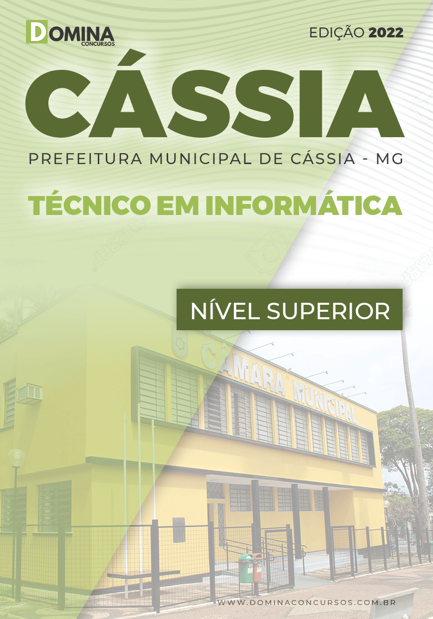 Apostila Câmara Cássia MG 2022 Técnico Informática