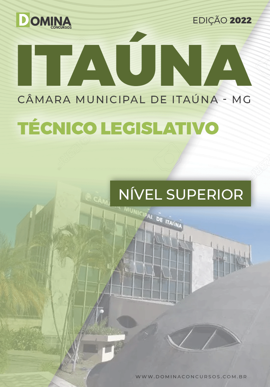 Apostila Câmara Itaúna MG 2022 Técnico Legislativo