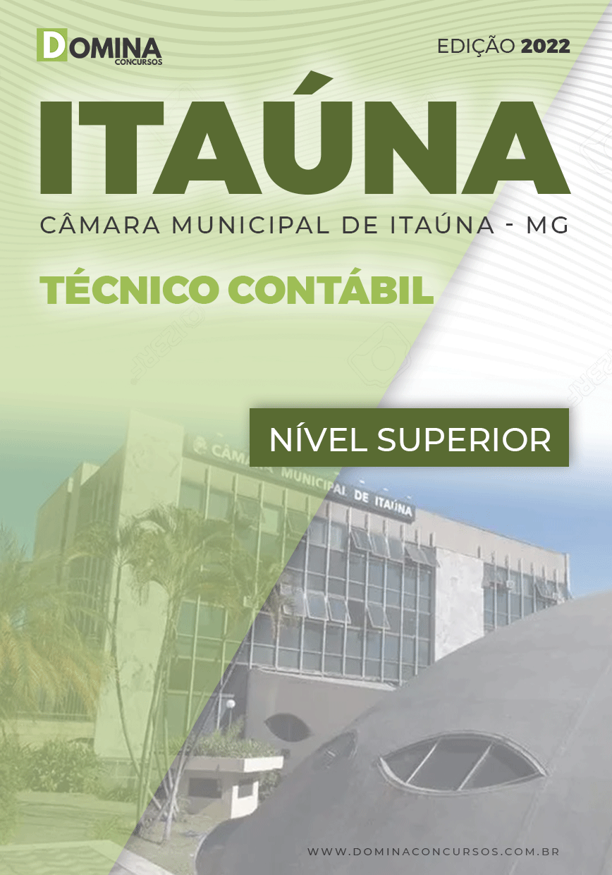 Apostila Digital Câmara Itaúna MG 2022 Técnico Contábil