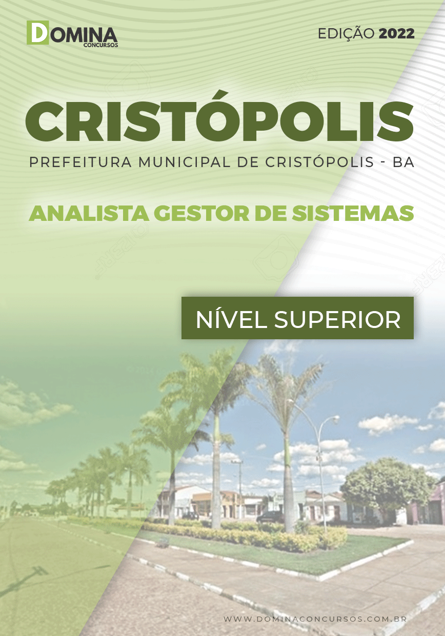 Apostila Pref Cristópolis BA 2022 Analista Gestor de Sistemas