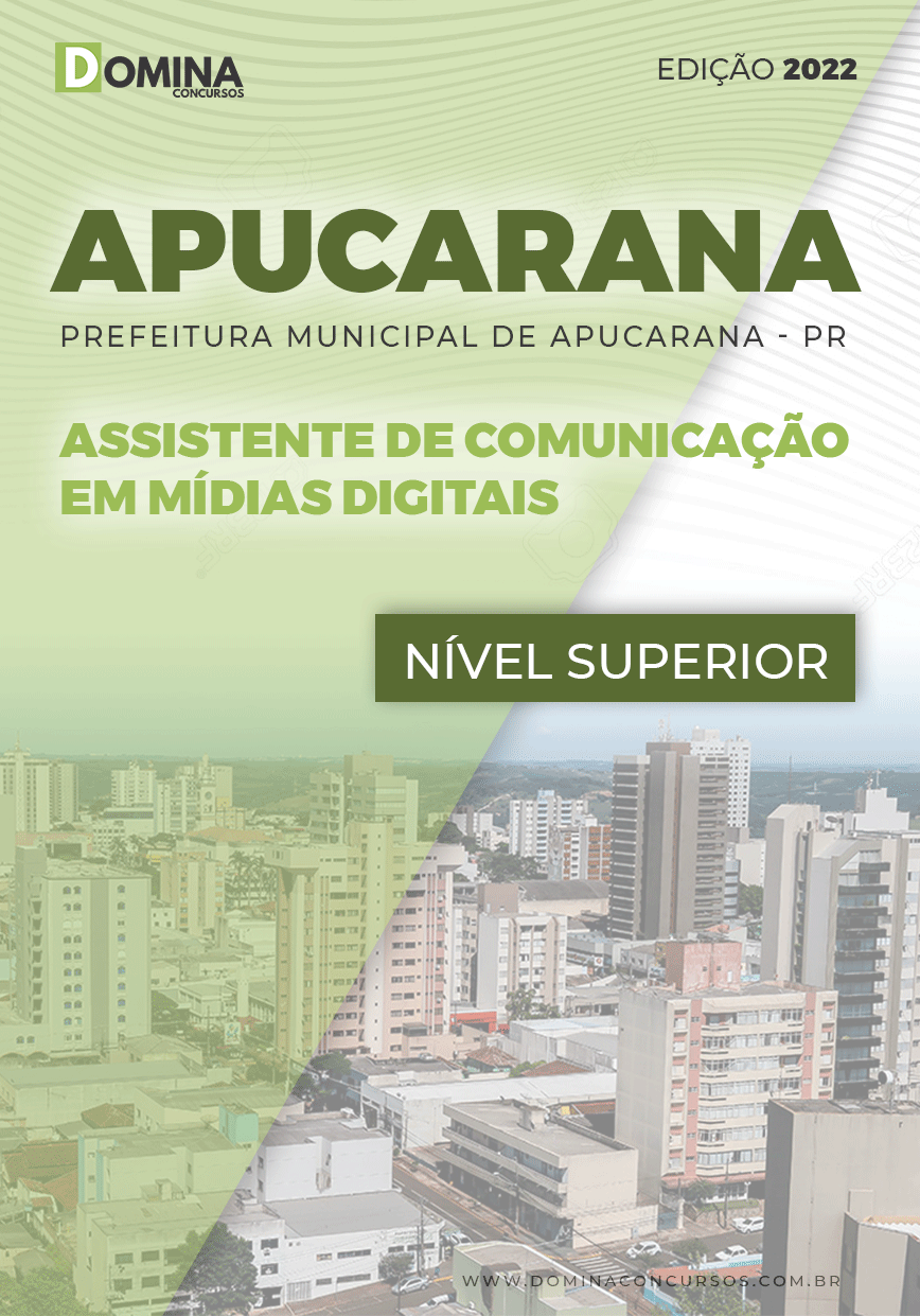 Apostila Pref Apucarana PR 2022 Assistente Com. Mídias Digitais