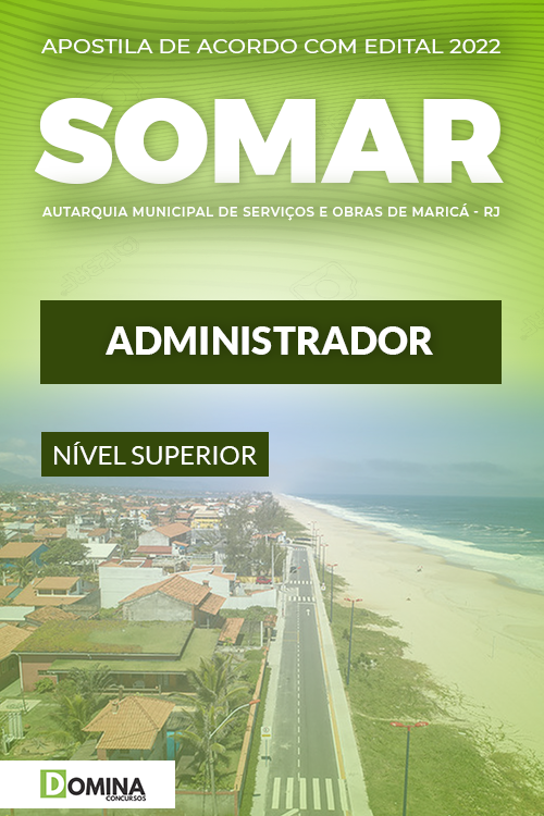 Apostila Digital Concurso SOMAR RJ 2022 Administrador