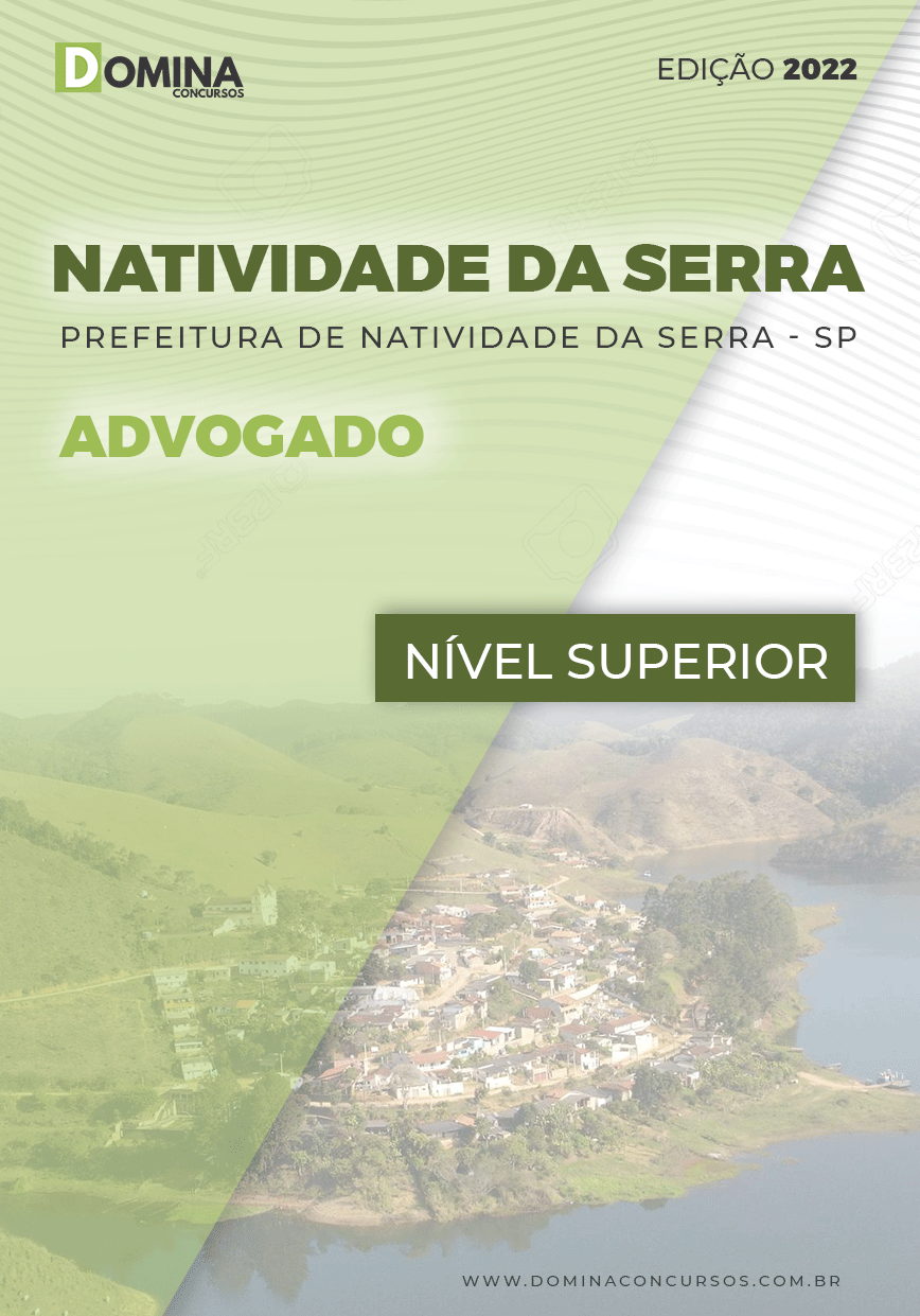 Apostila Digital Pref Natividade Serra SP 2022 Advogado