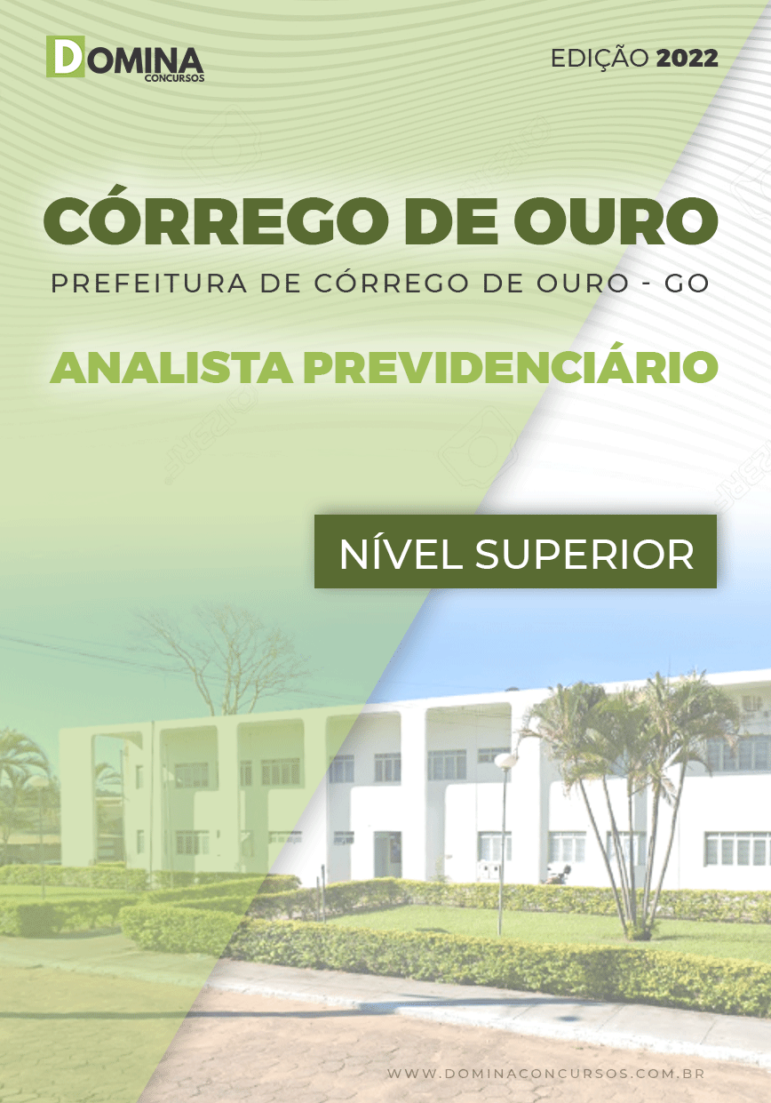 Apostila Pref Córrego Ouro GO 2022 Analista Previdenciário