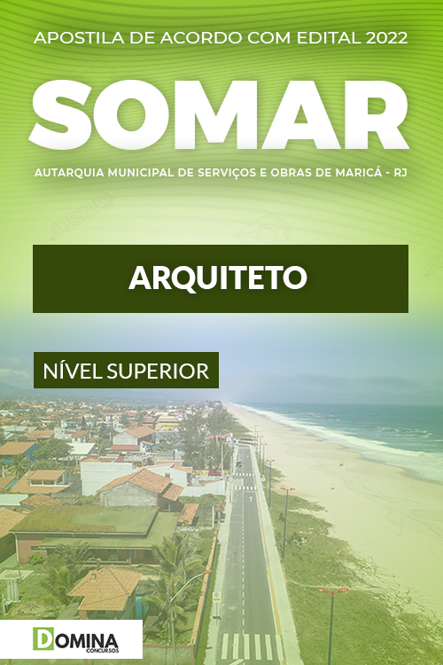 Apostila Digital Concurso SOMAR RJ 2022 Arquiteto