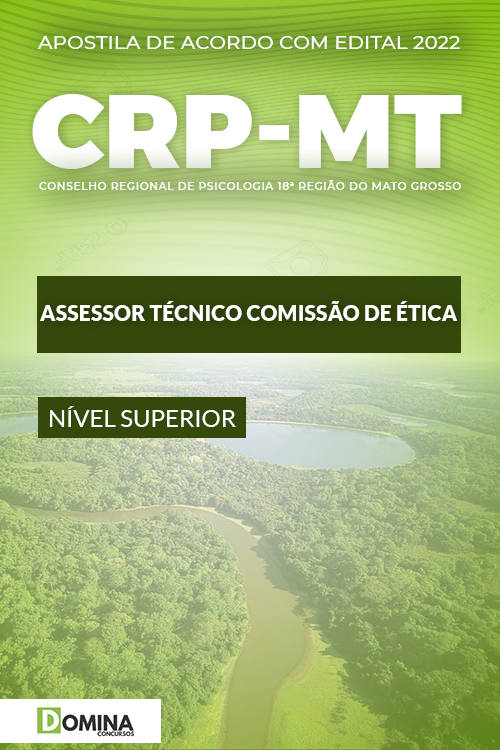 Apostila CRP 19 MT 2022 Assessor Téc. Comissão Ética COE