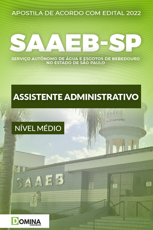 Apostila DSAEEB Bebedouro SP 2022 Assistente Administrativo