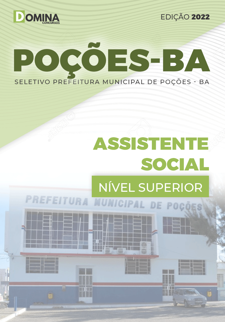 Apostila Pref Poções BA 2022 Assistente Social Edital 2