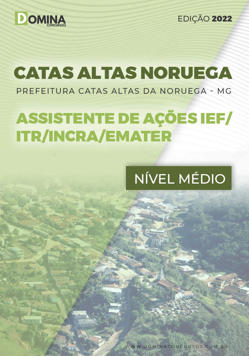 Apostila Pref Catas Altas Noruega MG 2022 Assistente Ações
