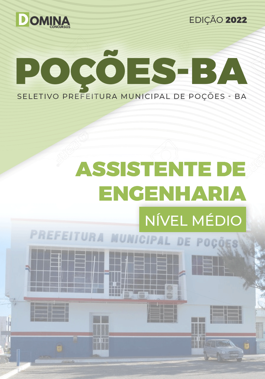 Apostila Pref Poções BA 2022 Assistente Engenharia