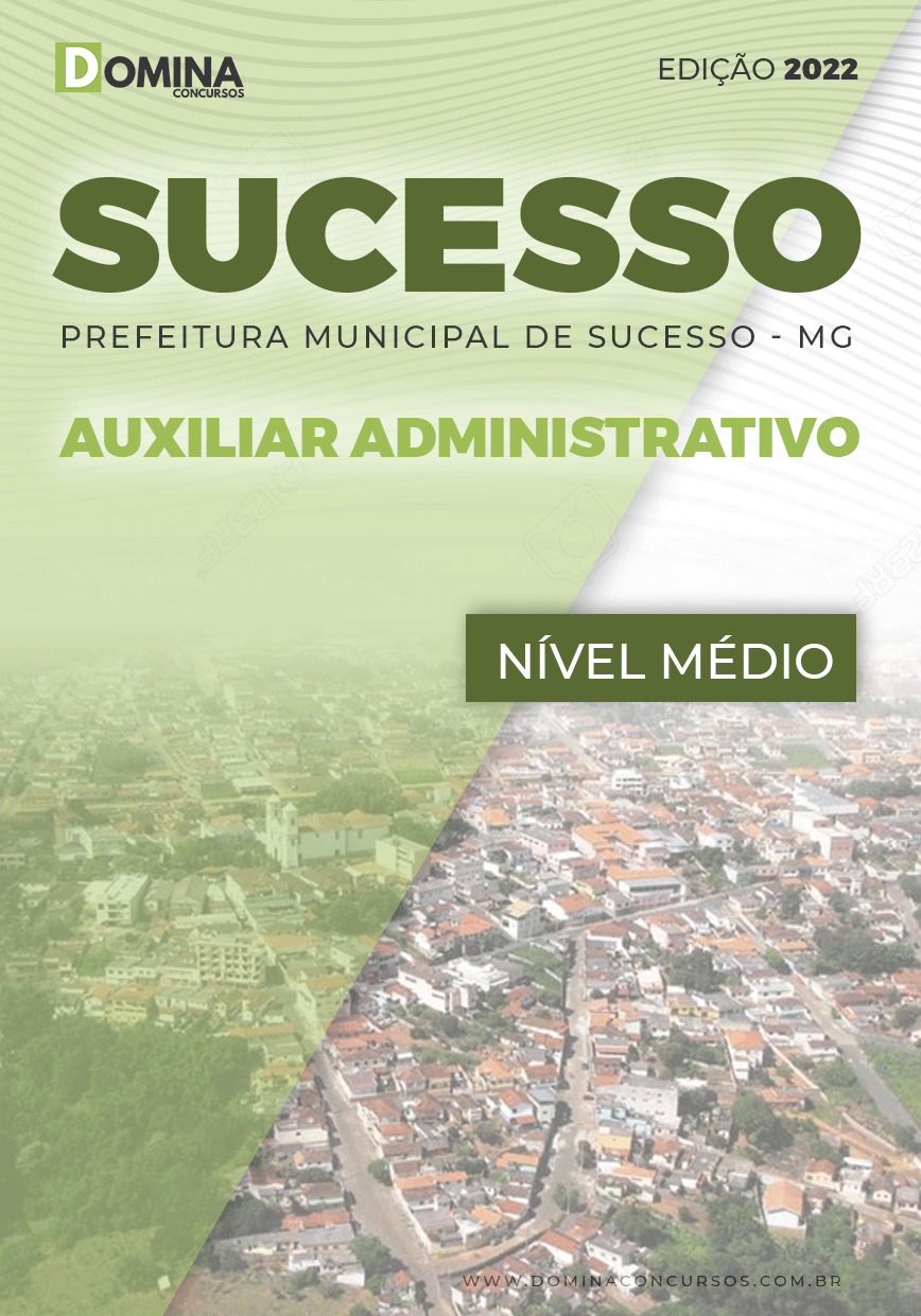 Apostila Pref Bom Sucesso MG 2022 Auxiliar Administrativo