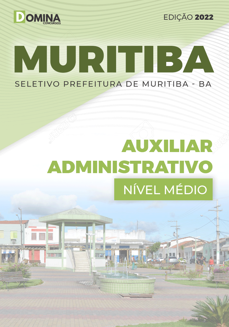 Apostila Pref Muritiba BA 2022 Auxiliar Administrativo