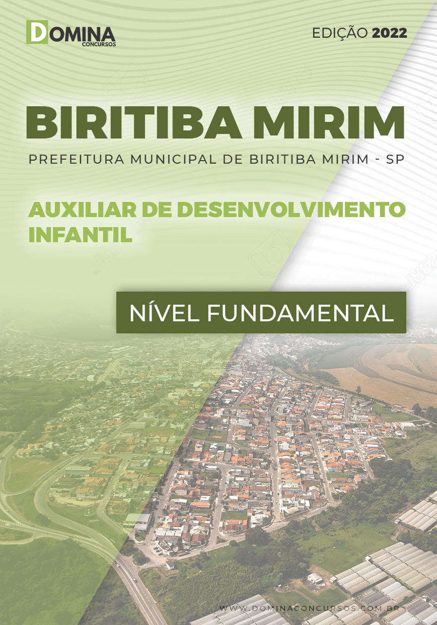 Apostila Pref Biritiba Mirim SP 2022 Auxiliar Desenv. Infantil