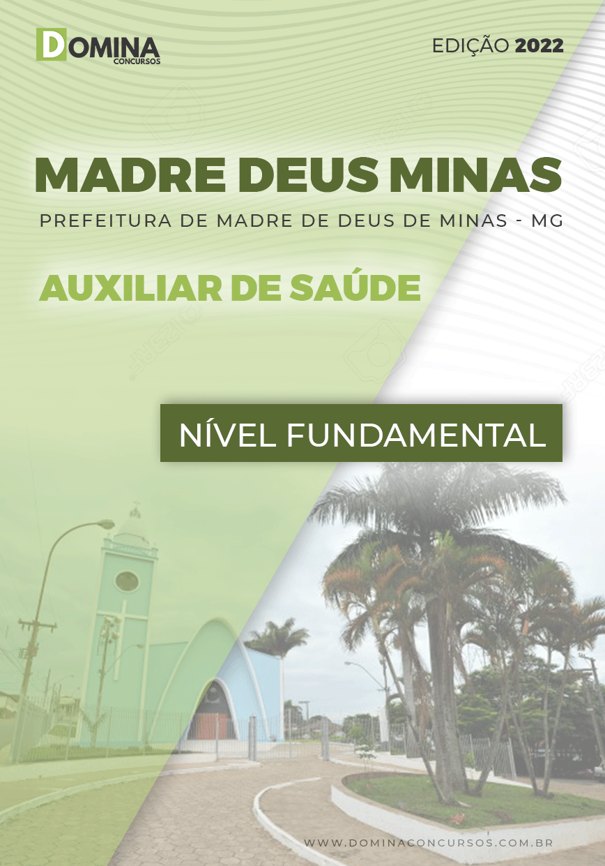 Apostila Pref Madre Deus Minas MG 2022 Auxiliar Saúde