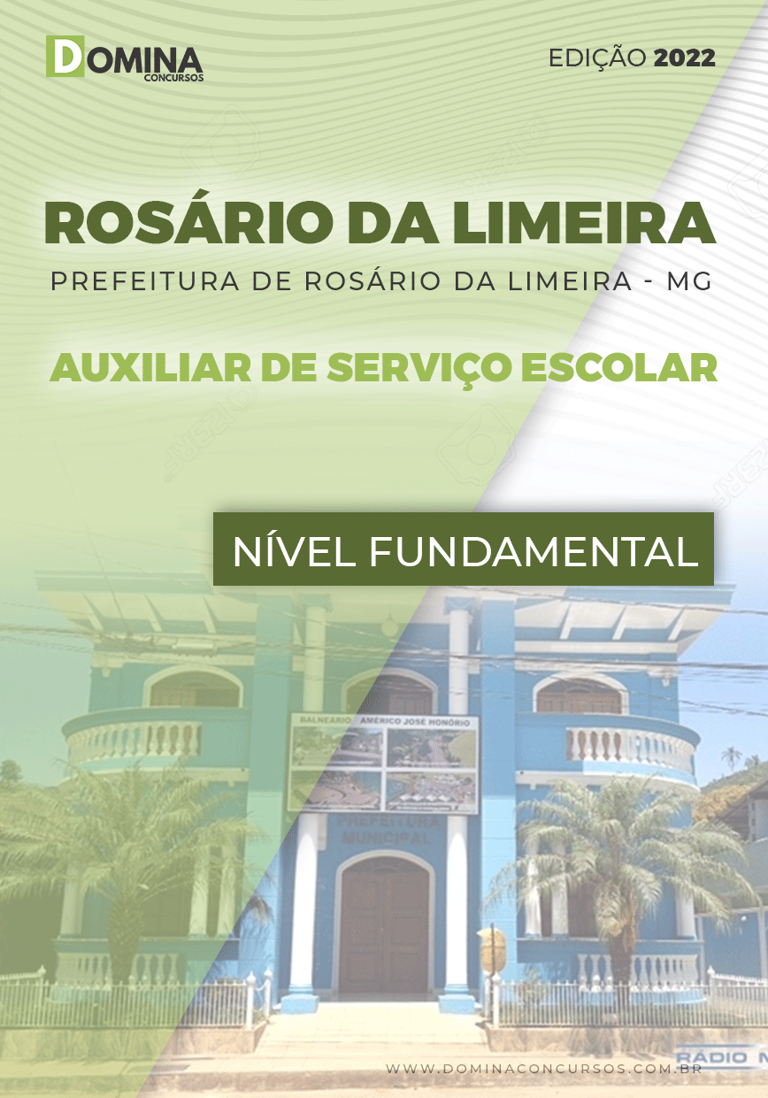 Apostila Pref Rosário Limeira MG 2022 Auxiliar Serviço Escolar
