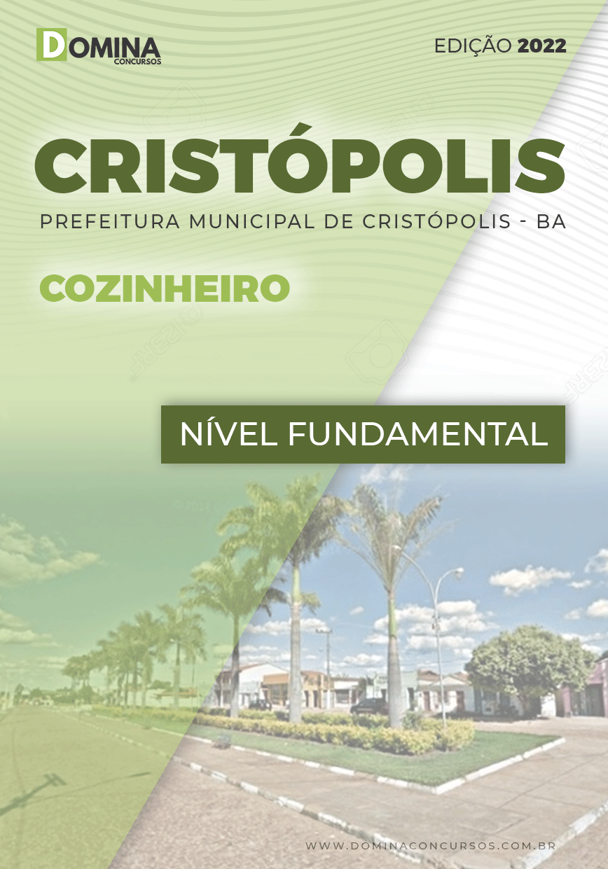Apostila Concurso Pref Cristópolis BA 2022 Cozinheiro